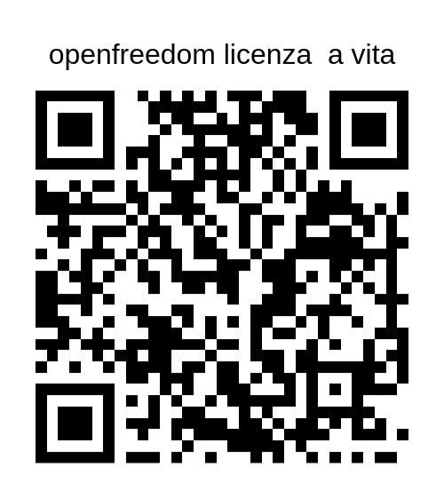 OPENFREEDOM lifetime license QR code